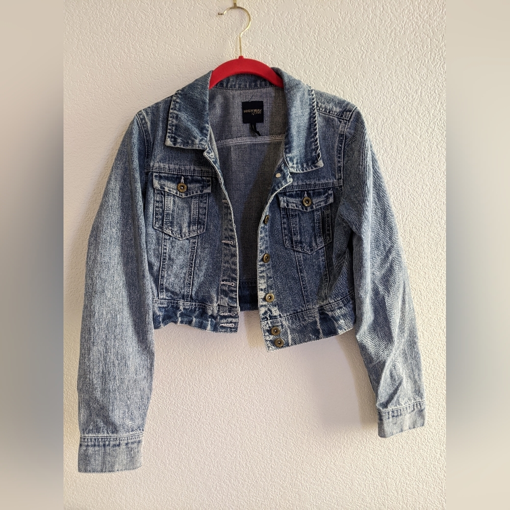 Crop jean jacket